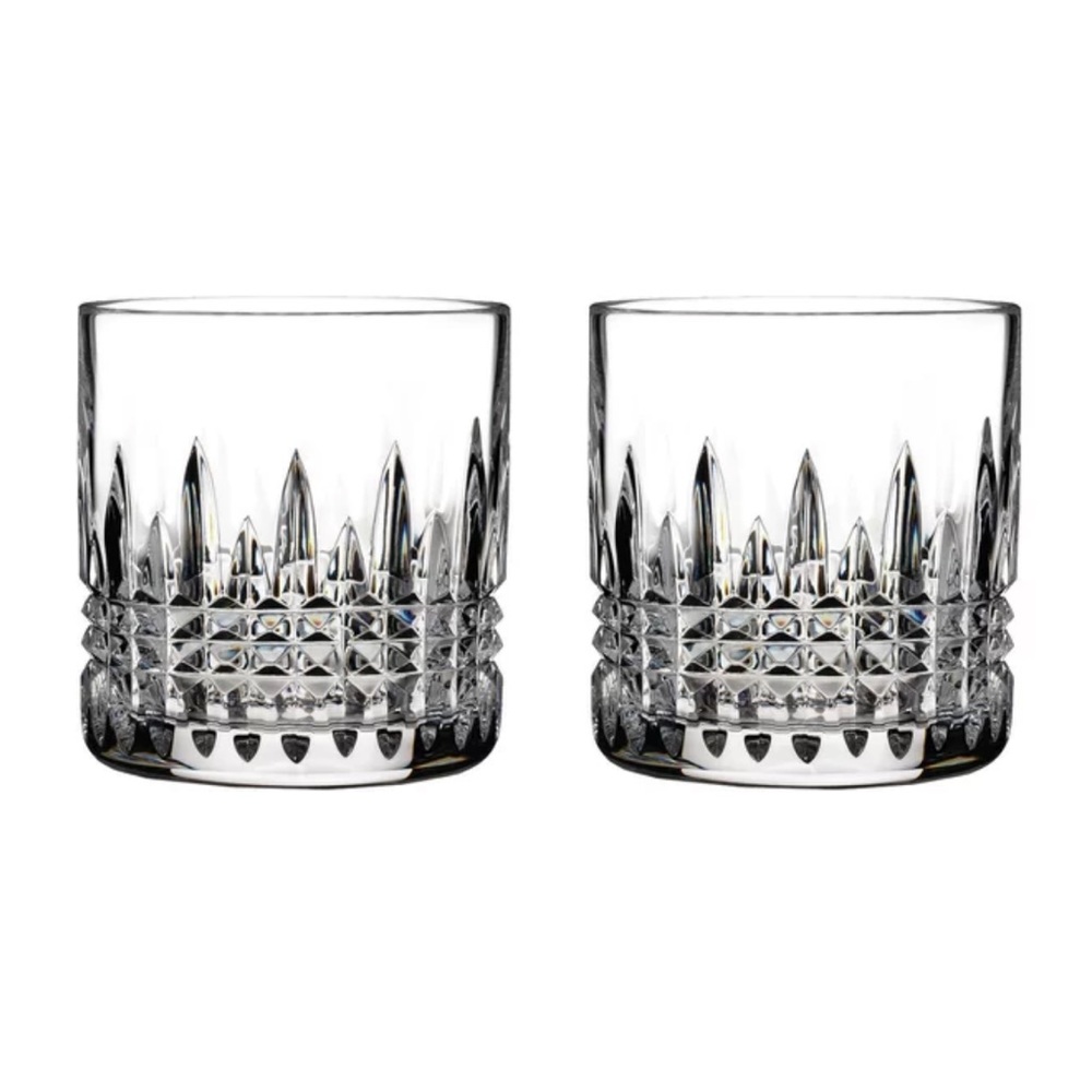 Waterford Lismore Diamond Straight Sided Tumbler 7 Oz Set of 2